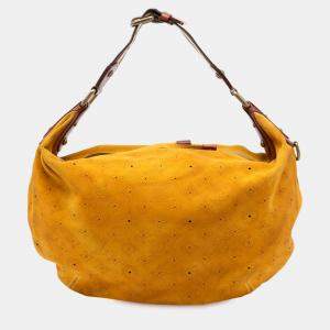 مملوكة مسبقًا Louis Vuitton Yellow Monogram Suede Onatah GM