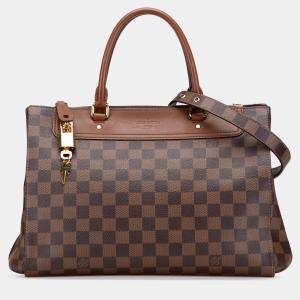 Pre Owned Louis Vuitton Brown Damier Ebene Greenwich PM