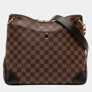 مملوكة مسبقًا Louis Vuitton Brown Damier Ebene Odeon MM