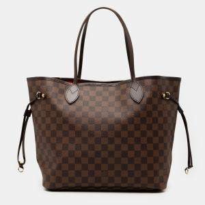 مملوكة مسبقًا Louis Vuitton Brown Damier Ebene Neverfull GM