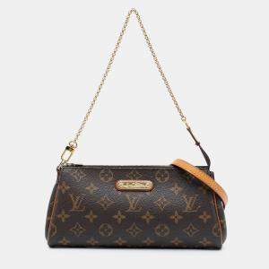 Pre Owned Louis Vuitton Brown Monogram Eva