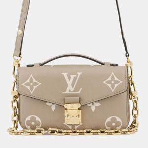 Pre Owned Louis Vuitton Monogram Empreinte Pochette Metis Handbag