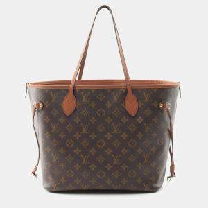 مملوكة مسبقًا Louis Vuitton Neverfull Inside Out Mm Monogram Tote Bag In Coated Canvas And Leather Brown