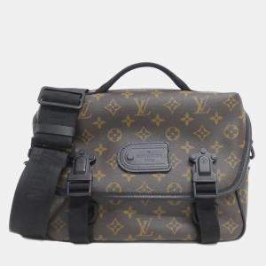 Pre Owned Louis Vuitton Monogram Macassar Lv Trail Messenger Shoulder Bag