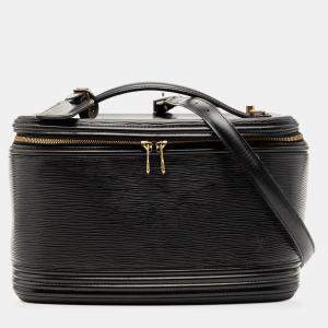 Pre Owned Louis Vuitton Black Epi Nice Vanity Case