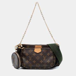 Pre Owned Louis Vuitton Brown Monogram Multi Pochette Accessoires