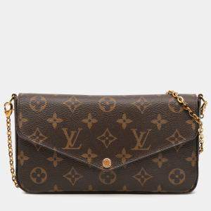 مملوكة مسبقًا Louis Vuitton Brown Monogram Pochette Felicie