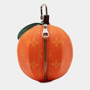 مملوكة مسبقًا محفظة لوي فيتون برتقالي مخطط برتقالي أخضر