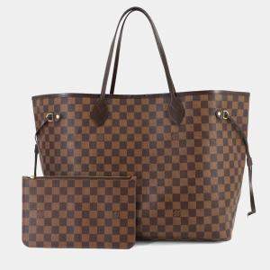 مملوكة مسبقًا Louis Vuitton Neverfull GM Ebene Cerise Damier Canvas Tote Bag