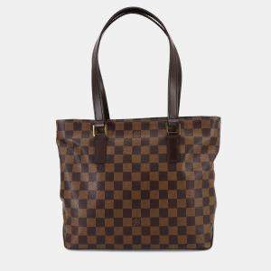 مملوكة مسبقًا Louis Vuitton Cabas Piano Ebene Damier Canvas Tote Bag