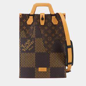 مملوكة مسبقًا Louis Vuitton Giant Damier Mini Tote Ebene Damier Canvas Shoulder Bag