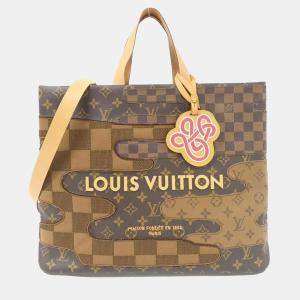 Pre Owned Louis Vuitton Monogram Landscape Shopper Tote Mm Handbag