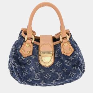 مملوكة مسبقًا Louis Vuitton Blue Monogram Denim Pleaty Handbag