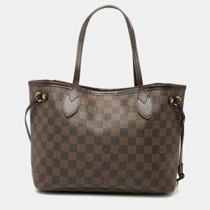 مملوكة مسبقًا Louis Vuitton Brown Damier Ebene Neverfull PM