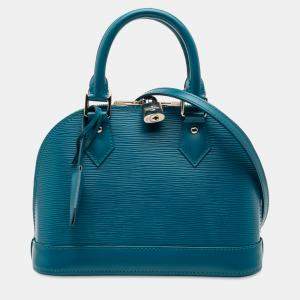Pre Owned Louis Vuitton Blue Epi Alma BB