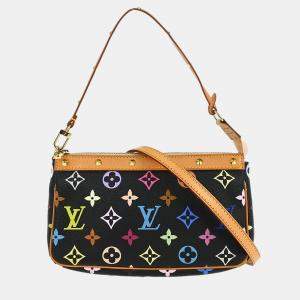 Pre Owned Louis Vuitton Pochette Accessoires Multicolor Monogram Canvas Shoulder Bag