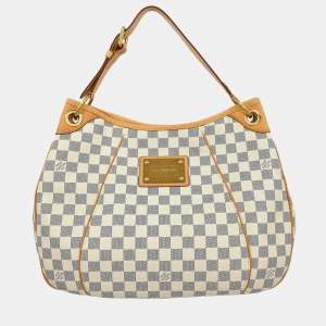 Pre Owned Louis Vuitton Damier Azur Galliera Pm Handbag