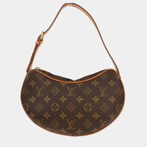 مملوكة مسبقًا Louis Vuitton Monogram Pochette Croissant Brown Monogram Canvas Shoulder Bag