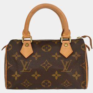 Pre Owned Louis Vuitton Monogram Mini Speedy 2Way Handbag