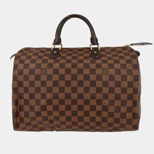 Pre Owned Louis Vuitton Damier Speedy 35 Handbag