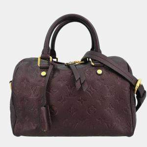 مملوكة مسبقًا Louis Vuitton Purple Empreinte Speedy Bandouliere 25