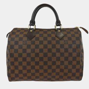 Pre Owned Louis Vuitton Damier Speedy 30 Handbag