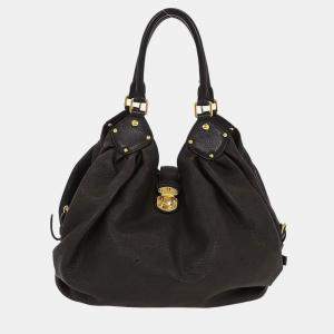 Pre Owned Louis Vuitton Brown Mahina L Hobo Handbag