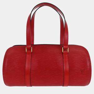 Pre Owned حقيبة لوي فيتون سوفلو إيبي حمراء