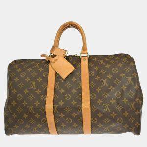 مملوكة مسبقًا Louis Vuitton Monogram Keepall 45 Travel Duffle