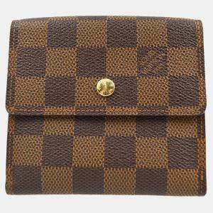 Pre Owned Louis Vuitton Damier Porte Monnaie Cartes Credit Wallet