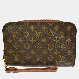 Pre Owned حقيبة كلتش لوي فيتون مونوجرام كانفاس أورساي