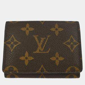 Pre Owned Louis Vuitton Monogram Enveloppe Carte De Visite Card Case