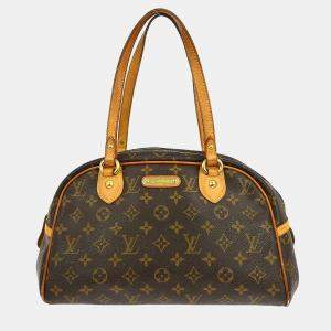 Pre Owned Louis Vuitton Montorgueil Pm Hand Tote Bag Monogram