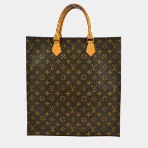 Pre Owned Louis Vuitton Monogram Sac Plat Tote Bag