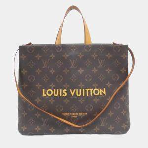 Pre Owned Louis Vuitton Monogram Shopper Tote Mm Handbag
