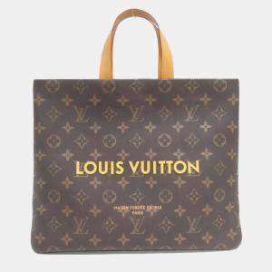 Pre Owned Louis Vuitton Monogram Shopper Tote Mm Handbag