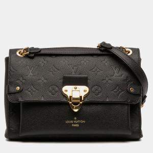 Pre Owned Louis Vuitton Black Monogram Empreinte Vavin PM