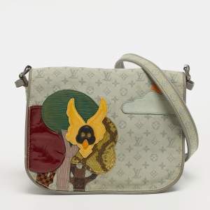 مملوكة مسبقًا Louis Vuitton Patchwork Conte de Fees Musette Grey Monogram Limited Edition Bag