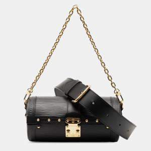 Pre Owned Louis Vuitton Black Epi Papillon Trunk