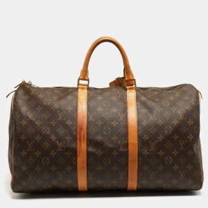 Pre Owned Louis Vuitton Keepall 50 Monogram Canvas Bag