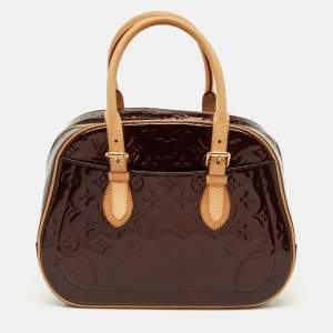 Pre Owned Louis Vuitton Summit Drive Amarante Monogram Vernis Bag