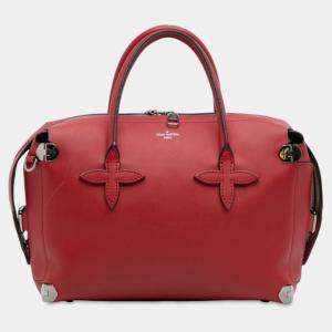 مملوكة مسبقًا حقيبة لويس فيتون غارانس جلد عجل ناعم أحمر