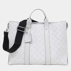 Pre Owned Louis Vuitton Taiga Lama Weekend Tote Handbag