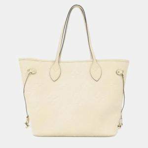 Pre Owned Louis Vuitton Monogram Empreinte Neverfull Mm  Handbag