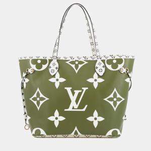 Pre Owned Louis Vuitton Monogram Giant Neverfull Mm Tote Bag