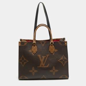 Pre Owned Louis Vuitton OnTheGo MM Monogram Reverse Giant Canvas Bag