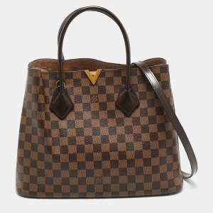 Pre Owned Louis Vuitton Kensington V Damier Ebene Canvas Bag