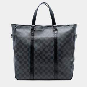 Pre Owned Louis Vuitton Black Damier Graphite Tadao PM