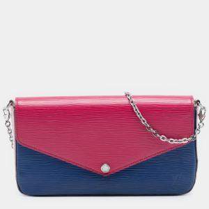 مملوكة مسبقًا Louis Vuitton Pink Epi Tricolor Pochette Felicie