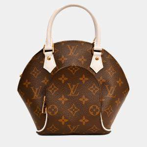 مملوكة مسبقًا Louis Vuitton Monogram White Accent Leather 'Elipse BB' Top Handle with Strap